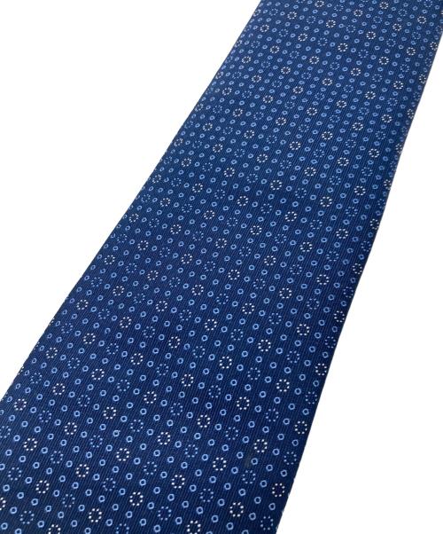 HERMES（エルメス）HERMES (エルメス) 総柄ネクタイ ネイビー サイズ:-の古着・服飾アイテム