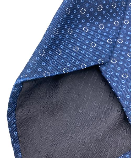 HERMES（エルメス）HERMES (エルメス) 総柄ネクタイ ネイビー サイズ:-の古着・服飾アイテム