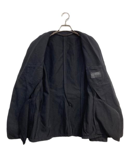JULIUS（ユリウス）JULIUS (ユリウス) ヘリンボーンテーラードジャケット ブラック サイズ:2の古着・服飾アイテム