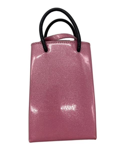 BALENCIAGA（バレンシアガ）BALENCIAGA (バレンシアガ) フォンホルダーバッグ ピンクの古着・服飾アイテム