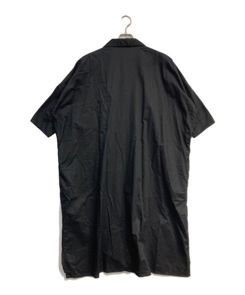 Y's（ワイズ）Y's (ワイズ) COTTON THIN TWILL FRONT POCKET SHIRT DRESS ブラック サイズ:２の古着・服飾アイテム
