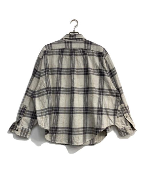THE SHINZONE（ザ シンゾーン）THE SHINZONE (ザ シンゾーン) CHECK DADDY SHIRTS グレー サイズ: POの古着・服飾アイテム