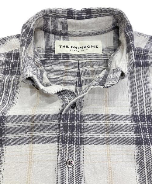 THE SHINZONE（ザ シンゾーン）THE SHINZONE (ザ シンゾーン) CHECK DADDY SHIRTS グレー サイズ: POの古着・服飾アイテム