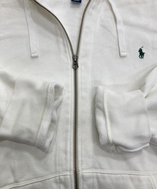 POLO RALPH LAUREN（ポロ・ラルフローレン）POLO RALPH LAUREN (ポロ・ラルフローレン) フードサーマルジップパーカー ホワイト サイズ:4XBの古着・服飾アイテム