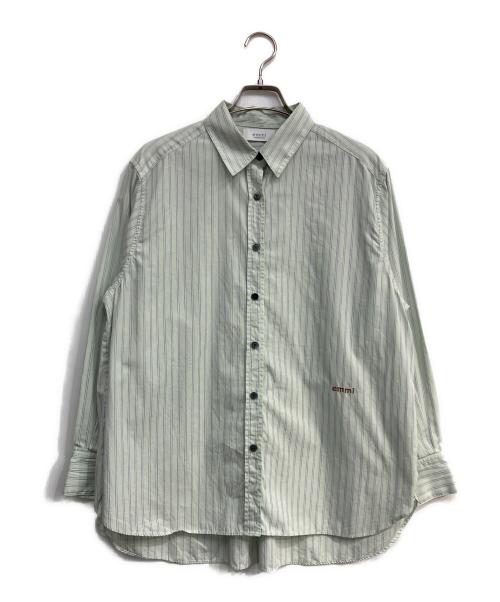 emmi（エミ）emmi (エミ) ストライプベーシックシャツ ミント サイズ:Freeの古着・服飾アイテム