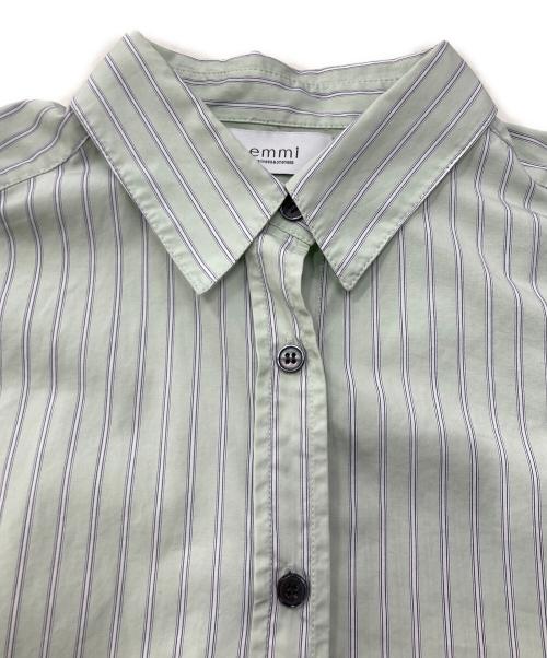 emmi（エミ）emmi (エミ) ストライプベーシックシャツ ミント サイズ:Freeの古着・服飾アイテム