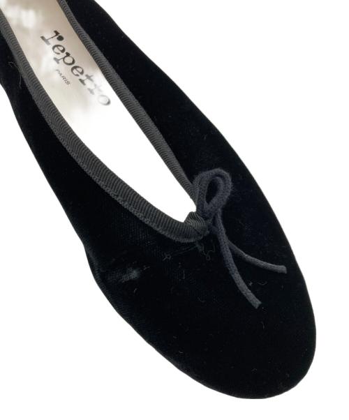 repetto（レペット）Repetto (レペット) ベロアパンプス ブラック サイズ:34の古着・服飾アイテム