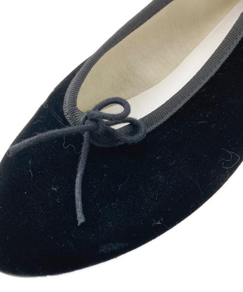 repetto（レペット）Repetto (レペット) ベロアパンプス ブラック サイズ:34の古着・服飾アイテム