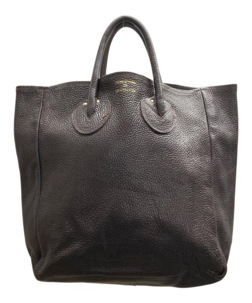YOUNG & OLSEN The DRYGOODS STORE（ヤングアンドオルセン ザ ドライグッズストア）YOUNG & OLSEN The DRYGOODS STORE (ヤングアンドオルセン ザ ドライグッズストア) レザーハンドバッグ ブラウンの古着・服飾アイテム