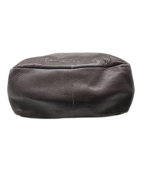 YOUNG & OLSEN The DRYGOODS STORE（ヤングアンドオルセン ザ ドライグッズストア）YOUNG & OLSEN The DRYGOODS STORE (ヤングアンドオルセン ザ ドライグッズストア) レザーハンドバッグ ブラウンの古着・服飾アイテム