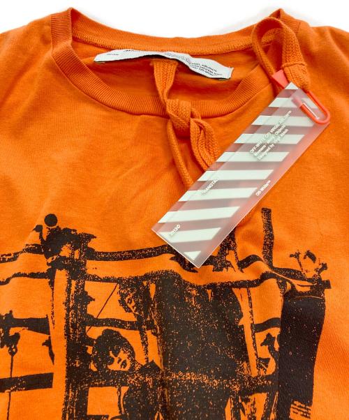 OFFWHITE（オフホワイト）OFFWHITE (オフホワイト) SCAFFOLDING S/S SLIM TEE オレンジ サイズ:Sの古着・服飾アイテム