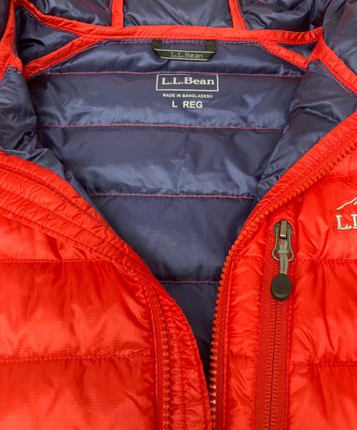 L.L.Bean（エルエルビーン）L.L.Bean (エルエルビーン) ウルトラライトダウンジャケット レッド サイズ:Lの古着・服飾アイテム