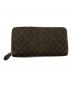 LOUIS VUITTON（ルイ ヴィトン）の古着「長財布　モノグラム・ミニ・ラン」｜ブラウン