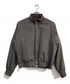 MATSUFUJIマツフジ）の古着「Wool Stand Collar Jacket」｜ブラウン