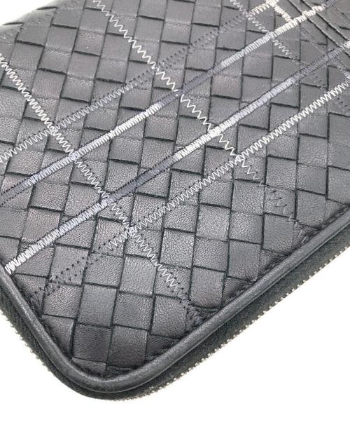 BOTTEGA VENETA（ボッテガベネタ）BOTTEGA VENETA (ボッテガベネタ) イントレチャート アトラス長財布 ブラックの古着・服飾アイテム