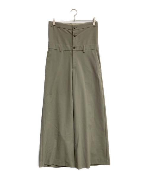 BRILL（ブリル）BRILL (ブリル) リターンハイウエストパンツ カーキ サイズ:36の古着・服飾アイテム