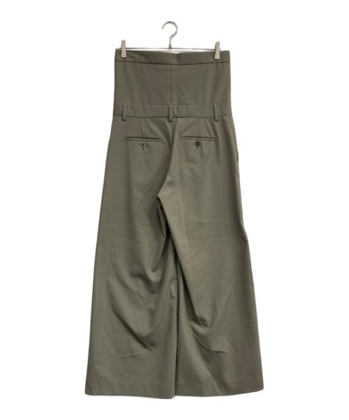 BRILL（ブリル）BRILL (ブリル) リターンハイウエストパンツ カーキ サイズ:36の古着・服飾アイテム
