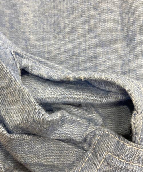 sacai（サカイ）sacai (サカイ) 裾リブコットンシャツ ブルー サイズ:3の古着・服飾アイテム