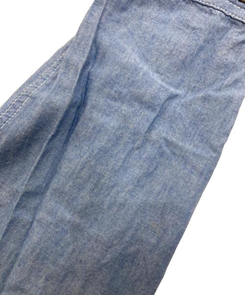 sacai（サカイ）sacai (サカイ) 裾リブコットンシャツ ブルー サイズ:3の古着・服飾アイテム