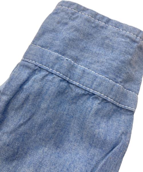 sacai（サカイ）sacai (サカイ) Velour Collar Drawstring Shirt ブルー サイズ:3の古着・服飾アイテム
