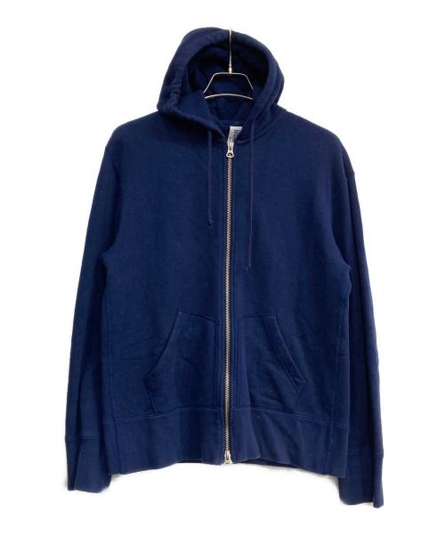 LOOPWHEELER（ループウィラー）LOOPWHEELER (ループウィラー) BEAMS (ビームス) ジップパーカー ネイビー サイズ:Ⅼの古着・服飾アイテム