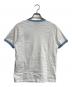 GUCCI (グッチ) GG コットン ジャージ Tシャツ ホワイト×ブルー サイズ:L：22000円