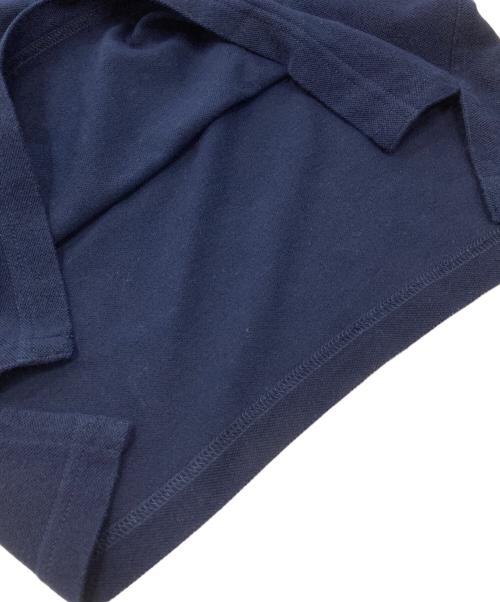 HERMES（エルメス）HERMES (エルメス) セリエボタンロングスリーブポロシャツ ネイビー サイズ:Mの古着・服飾アイテム