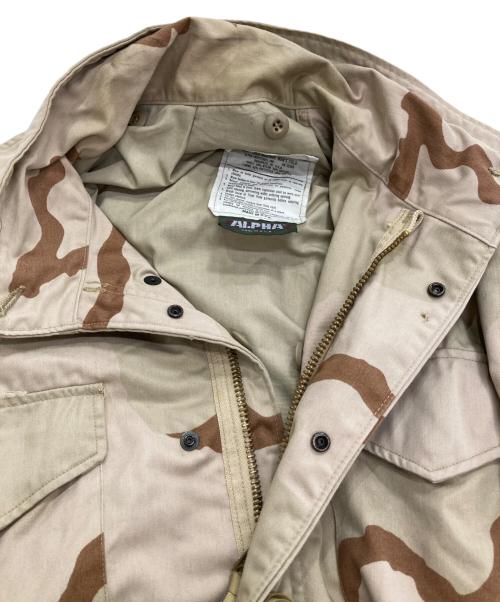 ALPHA（アルファ）ALPHA (アルファ) デザートカモM65ジャケット ベージュ×ブラウン サイズ:Lの古着・服飾アイテム