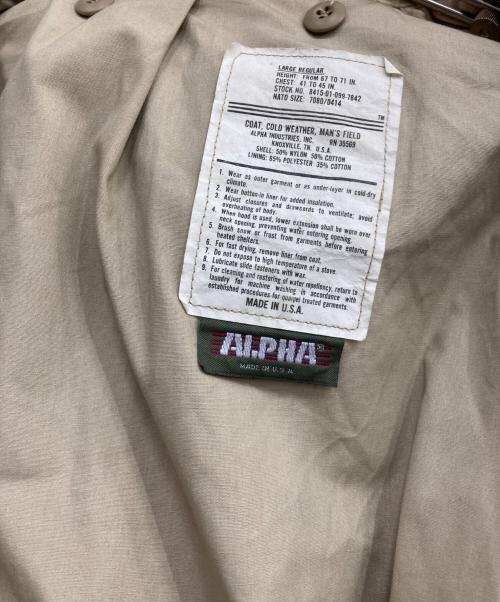 ALPHA（アルファ）ALPHA (アルファ) デザートカモM65ジャケット ベージュ×ブラウン サイズ:Lの古着・服飾アイテム