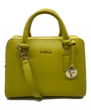 【中古A】FURLA フルラ レディース ショルダーバッグ ハンドバッグ 2WAY 黄色 ショルダーストラップ付 中古A 古着 中古・古着通販】FURLA (フルラ) 2WAYハンドバッグ イエロー｜ブランド