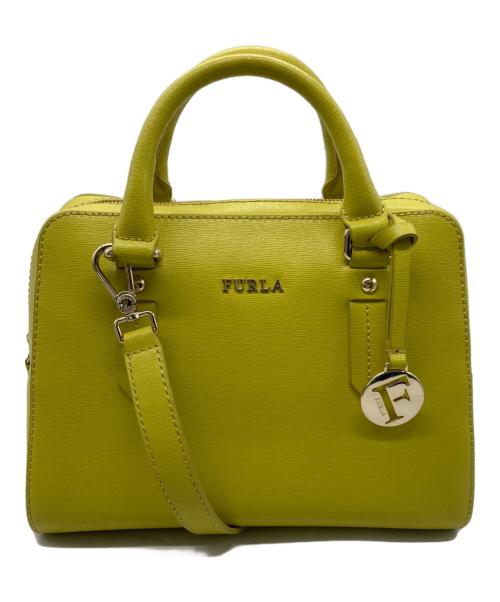 FURLA（フルラ）FURLA (フルラ) 2WAYハンドバッグ イエローの古着・服飾アイテム