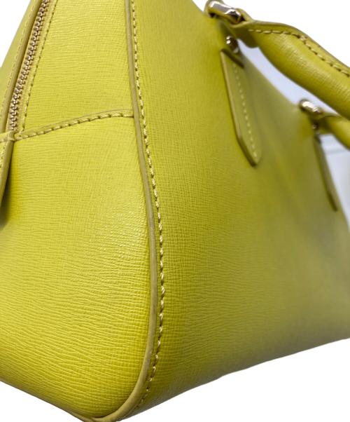 FURLA（フルラ）FURLA (フルラ) 2WAYハンドバッグ イエローの古着・服飾アイテム