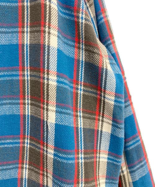 big mac（ビッグマック）BIG MAC (ビッグマック) 70'sチェックネルシャツ ブルー×レッド サイズ:Lの古着・服飾アイテム