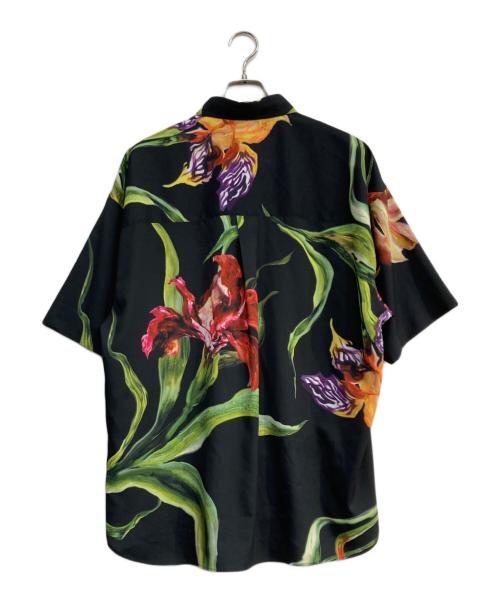 MAISON SPECIAL（メゾンスペシャル）MAISON SPECIAL (メゾンスペシャル) ORIGINAL GRAPHIC Prime-Over Regular Collar Short Sleeve Shirt ブラック サイズ:1の古着・服飾アイテム