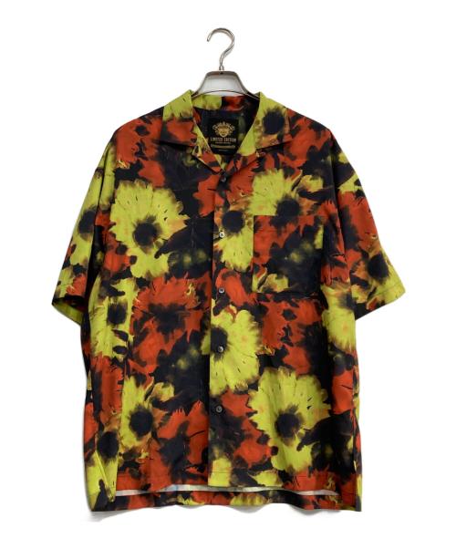 MAISON SPECIAL（メゾンスペシャル）MAISON SPECIAL (メゾンスペシャル) ORIGINAL GRAPHIC Prime-Over Open Collar Short Sleeve Shirt イエロー×オレンジ サイズ:1の古着・服飾アイテム