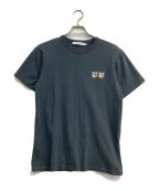 maison kitsuneメゾンキツネ）の古着「ダブル フォックスヘッド Tシャツ」｜ブラック