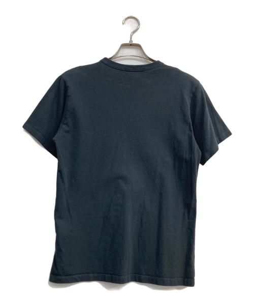 maison kitsune（メゾンキツネ）MAISON KITSUNE (メゾンキツネ) ダブル フォックスヘッド Tシャツ ブラック サイズ:XSの古着・服飾アイテム
