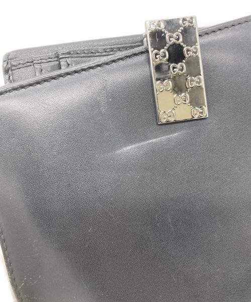 GUCCI（グッチ）GUCCI (グッチ) 2つ折り財布 ブラックの古着・服飾アイテム