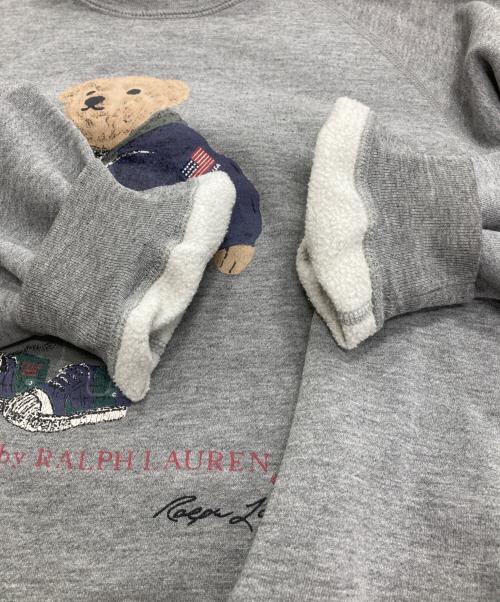 POLO RALPH LAUREN（ポロ・ラルフローレン）POLO RALPH LAUREN (ポロ・ラルフローレン) ポロベアプリントスウェット グレー サイズ:Ｍの古着・服飾アイテム