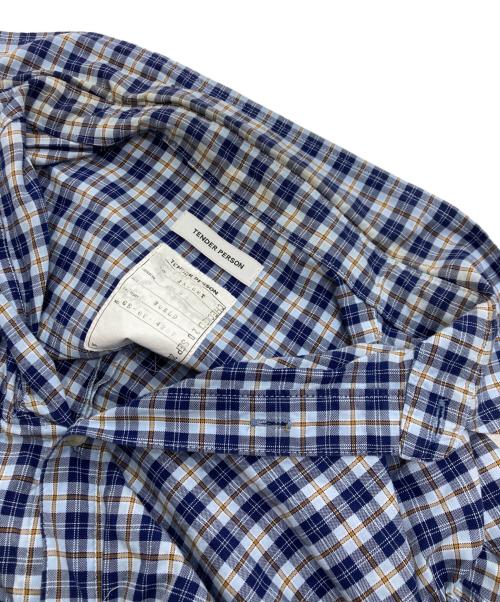 TENDER PERSON（テンダ―パーソン）TENDER PERSON (テンダ―パーソン) GATHER SHIRT ブルー サイズ:FREEの古着・服飾アイテム