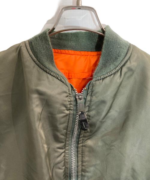 ALPHA（アルファ）ALPHA (アルファ) MA-1ジャケット グリーン サイズ:Ⅿの古着・服飾アイテム