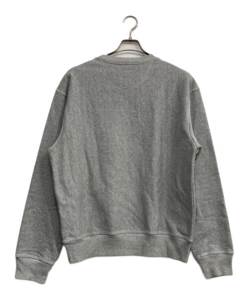 stussy（ステューシー）stussy (ステューシー) Contrast Stitch Label  crew sweat グレー サイズ:Ｍの古着・服飾アイテム