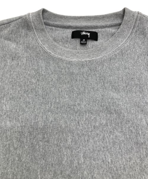 stussy（ステューシー）stussy (ステューシー) Contrast Stitch Label  crew sweat グレー サイズ:Ｍの古着・服飾アイテム