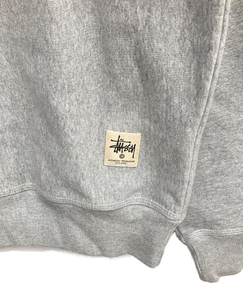 stussy（ステューシー）stussy (ステューシー) Contrast Stitch Label  crew sweat グレー サイズ:Ｍの古着・服飾アイテム