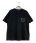 SCHOTT BROS.（ショット）の古着「LEATHER POCKET T-SHIRT」｜ブラック