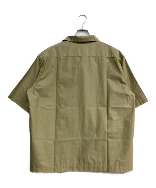 LACOSTE（ラコステ）LACOSTE (ラコステ) コットンバックサテンオープンカラーシャツ ベージュ サイズ:Lの古着・服飾アイテム