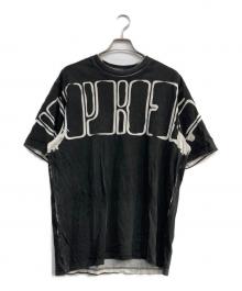 SUPREME（シュプリーム）の古着「Overprint Knockout S/S Top」｜ブラック