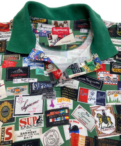 SUPREME（シュプリーム）Supreme (シュプリーム) Labels Polo グリーン サイズ:Mの古着・服飾アイテム