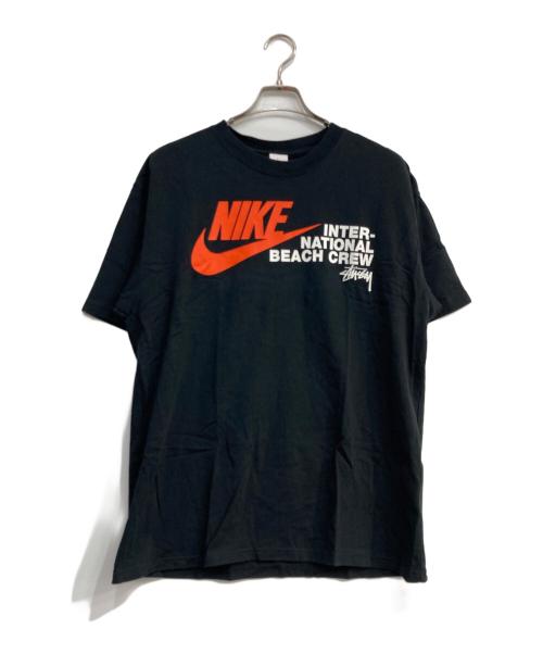 NIKE（ナイキ）NIKE (ナイキ) stussy (ステューシー) BEACH POSSE TEE ブラック サイズ:Ⅿの古着・服飾アイテム