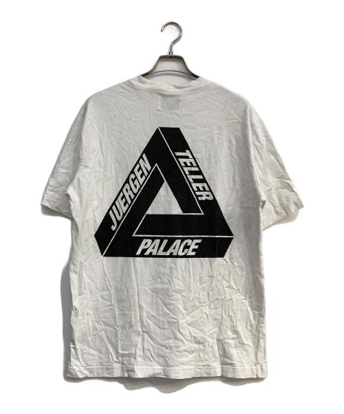 PALACE（パレス）PALACE (パレス) JUERGEN TELLER (ユルゲン テラー) プリントコラボTシャツ ホワイト×ブラック サイズ:Ⅼの古着・服飾アイテム